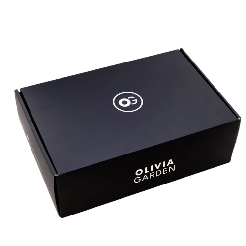 Olivia Garden Expert Blowout Black & Gold – zestaw 3 szczotek z czyścikiem