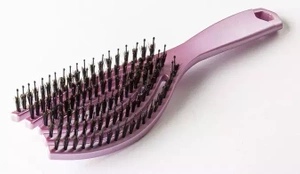 Szczotka do włosów Fox Flex Brush nylon&boar Rose violet mat