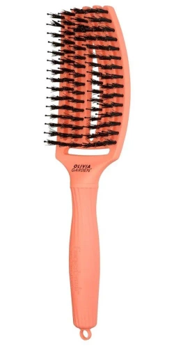 Olivia Garden, Fingerbrush Combo Medium, szczotka profilowana do rozczesywania i masażu - Coral