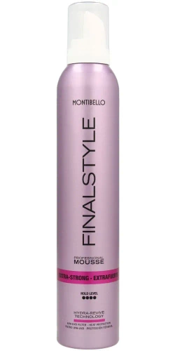 Montibello Finalstyle Extra Strong Hold, pianka nawilżająca bardzo mocno utrwalająca, 320 ml 