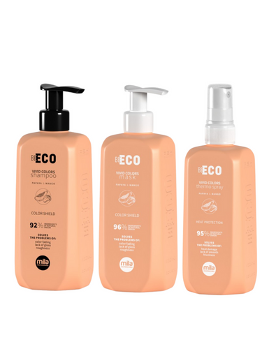 Zestaw Mila BE ECO Vivid Colors szampon 250 ml + maska 250 ml + spray termoochronny 250 ml