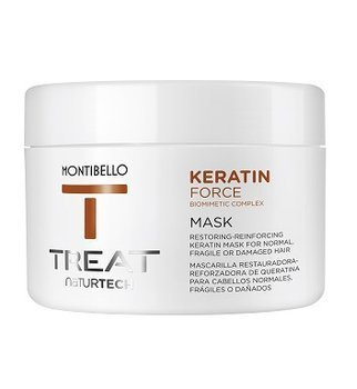 Montibello, Treat Naturtech, Keratin Force, maska z keratyną do włosów zniszczonych, 200 ml