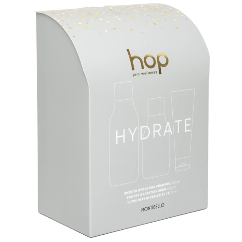 Zestaw Montibello HOP Hydrate szampon 300 ml odzywka 200 ml krem na końce 75 ml