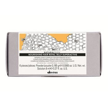 DAVINES NATURALTECH Nourishing Hair Royal Jelly Superactive koncentrat do włosów, 6x8 ml