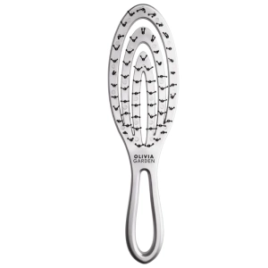 Szczotka do rozczesywania włosów Olivia Garden Holiday - srebrna