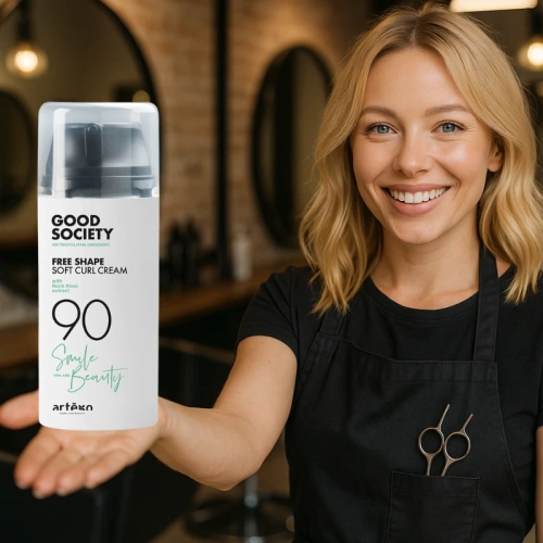 Krem podkreślający loki Artego 90 Free Shape Soft Curl Good Society 100 ml