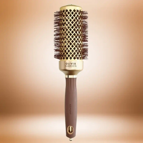 Olivia Garden Expert Blowout Shine szczotka do modelowania włosów 45 mm złoto brązowa