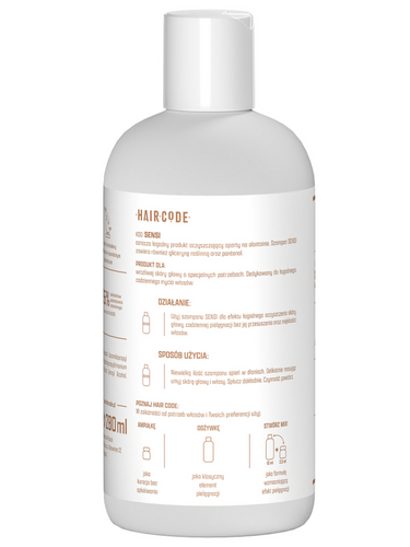 Hair Code szampon łagodzący sensi 280ml
