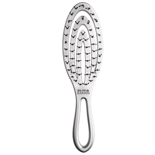 Szczotka do rozczesywania włosów Olivia Garden Holiday - srebrna