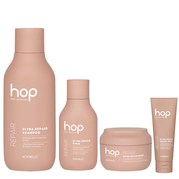  Zestaw Montibello HOP Ultra Repair: 300ml + odżywka 200ml + maska 200ml + krem 75ml