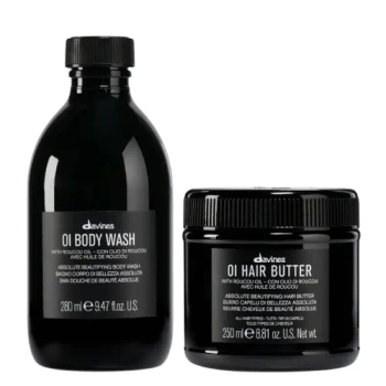 Zestaw Davines Oi nawilżający płyn pod prysznic 280 ml + masło Hair Butter 250 ml