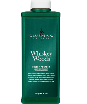 Clubman Pinaud, Whiskey Woods Finest Powder, talk do pielęgnacji skóry twarzy, 255 g