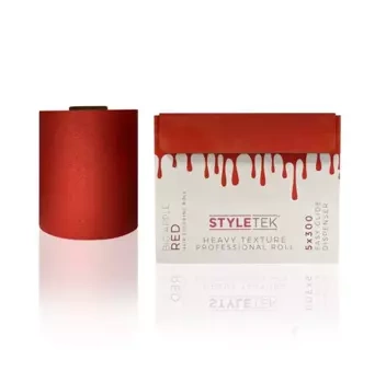 Styletek Folia aluminiowa ryflowana w rolce Red