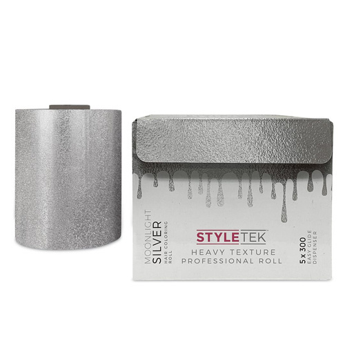 Styletek folia ryflowana w rolce Moonlight Silver-Embossed (91m)