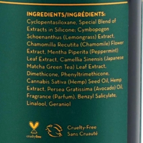Olejek konopny do włosów Emera w formie serum nawilżającego 60 ml