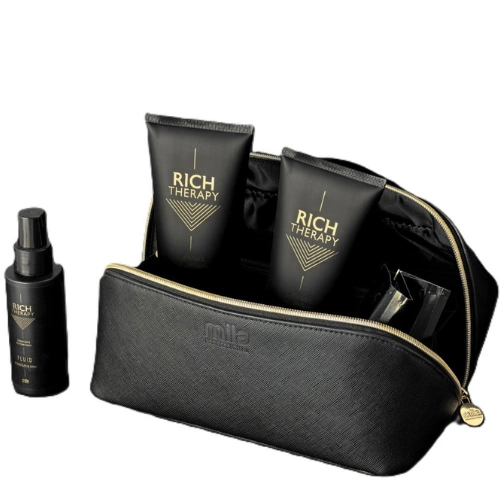 Mila Pro Rich Therapy zestaw w kosmetyczce szampon 250 ml + odżywka 250 ml + fluid 100 ml + botox 2x12 ml