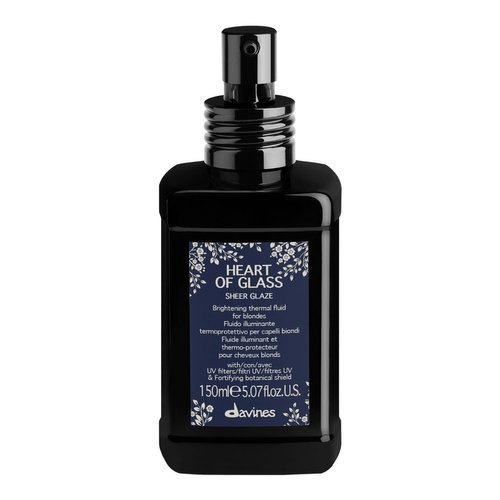 DAVINES HEART OF GLASS Sheer Glaze, rozświetlający fluid do włosów blond, 150ml