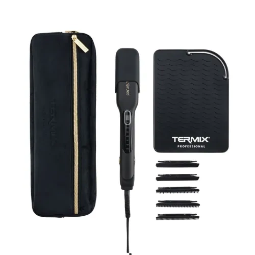 TERMIX Prostownica Professional Unlimited z Licznikiem i Grzebieniami – 230°C, Płytki Ceramiczno-Turmalinowe