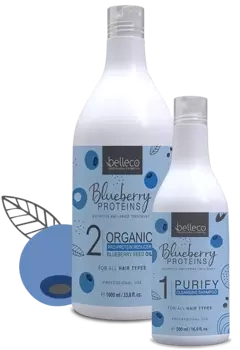 Zestaw Blueberry Protein 1 litr + Szampon oczyszczający 500 ml