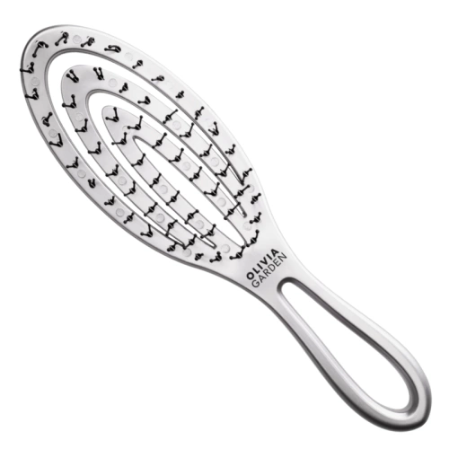 Szczotka do rozczesywania włosów Olivia Garden Holiday - srebrna