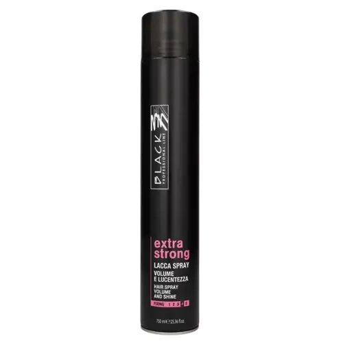 Black hair spray, lakier do włosów ekstramocny, 750ml