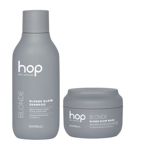 Zestaw Montibello HOP Blonde Glow: szampon 300 ml + maska 200 ml