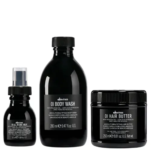 Zestaw Davines Oi płyn pod prysznic 280 ml + masło 250 ml + mleczko 50 ml