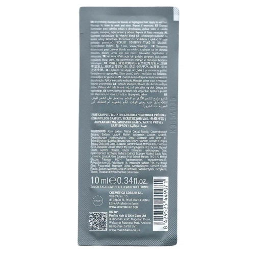 Montibello Hop Blonde Glow szampon do włosów blond 10ml - próbka