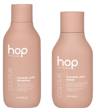 Zestaw Montibello HOP Colour Last wzmacniający kolor do włosów farbowanych szampon 300 ml + odżywka 200 ml