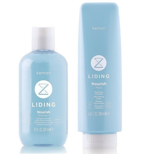 Kemon Liding Nourish, zestaw: szampon i maska, 250ml+200ml