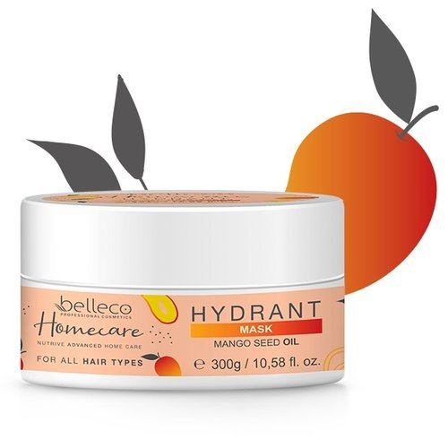 Belleco Hydrant Mask Mango seed Oil, maska po zabiegach prostowania włosów, 300ml