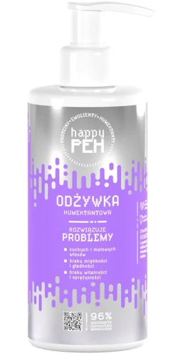 Odżywka do włosów z kwasem hialuronowym Happy PEH fioletowa 270 ml