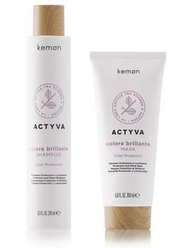 Kemon Actyva Colore Brillante, zestaw: szampon i maska 200ml+250ml 