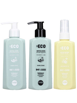 Zestaw MILA BE ECO Water Shine szampon 250 ml + odżywka 250 ml + mleczko 250 ml