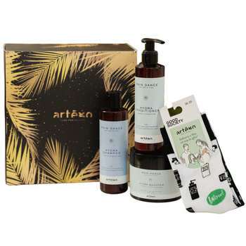 Zestaw świąteczny Artego Rain Dance Hydra szampon 250ml, odżywka 250ml, maska 250ml, skarpetki