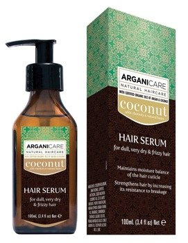 ARGANICARE serum do włosów bardzo suchych i puszących się, 100 ml, seria z olejem Arganowym i Kokosowym