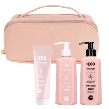Mila Pro Pure Volume zestaw w kosmetyczce szampon 250 ml + maska 250 ml + peeling 200 ml