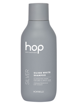 Szampon na siwe włosy Montibello Hop Silver White 300 ml - dla kobiet i mężczyzn