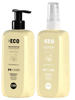 Zestaw Mila Pro BE ECO SOS Nutrition, szampon + mleczko, 250 ml