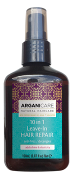 ARGANICARE 10-in-1 HAIR REPAIR, Natychmiastowe wygładzenie i rozplątywanie, 150 ml, seria z olejem Arganowym i masłem Shea