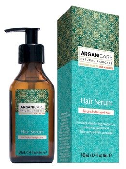 ARGANICARE serum do zniszczonych i suchych włosów, 100 ml, seria z olejem Arganowym i masłem Shea