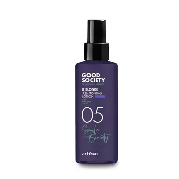 Artego Good Society odżywczy spray tonujący neutralizujący pomarańczowo - żółte refleksy 05 B_Blonde Ash Toning Lotion 150 ml