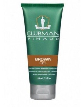 Clubman Pinaud, Gel Brown, żel koloryzujący włosy brązowy, 89 ml 