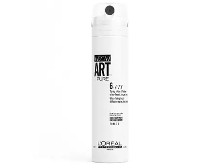 Loreal Tecni Art. Spray do włosów 6-fix pure 250ml 