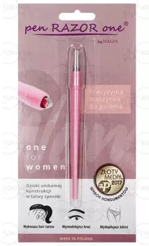 Magia brzytwa do wzorków jednorazowa pen RAZOR różowa