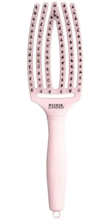 Olivia Garden Finger Brush, szczotka do włosów, pastelowy-róż