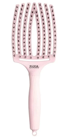 Olivia Garden Finger Brush, szczotka do włosów, pastelowy-róż Duża 