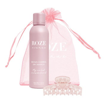 Roze Avenue: Brown Dry suchy szampon + spinka Hair Clip