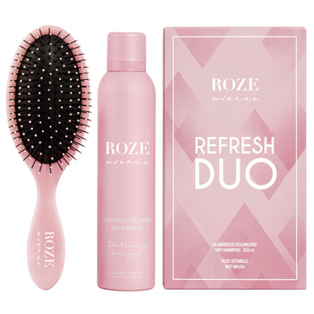 Roze Avenue zestaw Refresh Duo, suchy szampon, 250 ml+szczotka