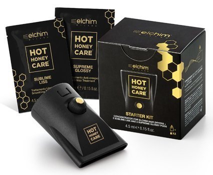 Starter Kit Elchim Milano Hot Honey Care, zwężka i 4 kapsułki z olejkiem